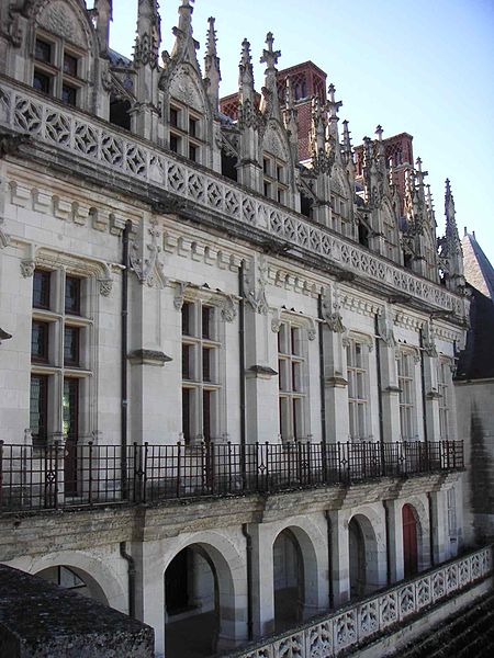 La façade du château d'Amboise